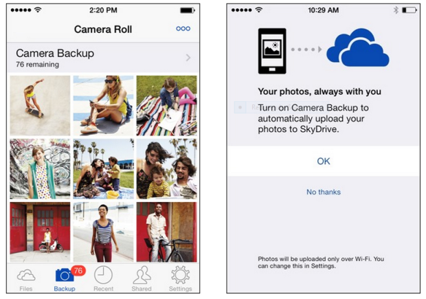skyDrive for iOS update