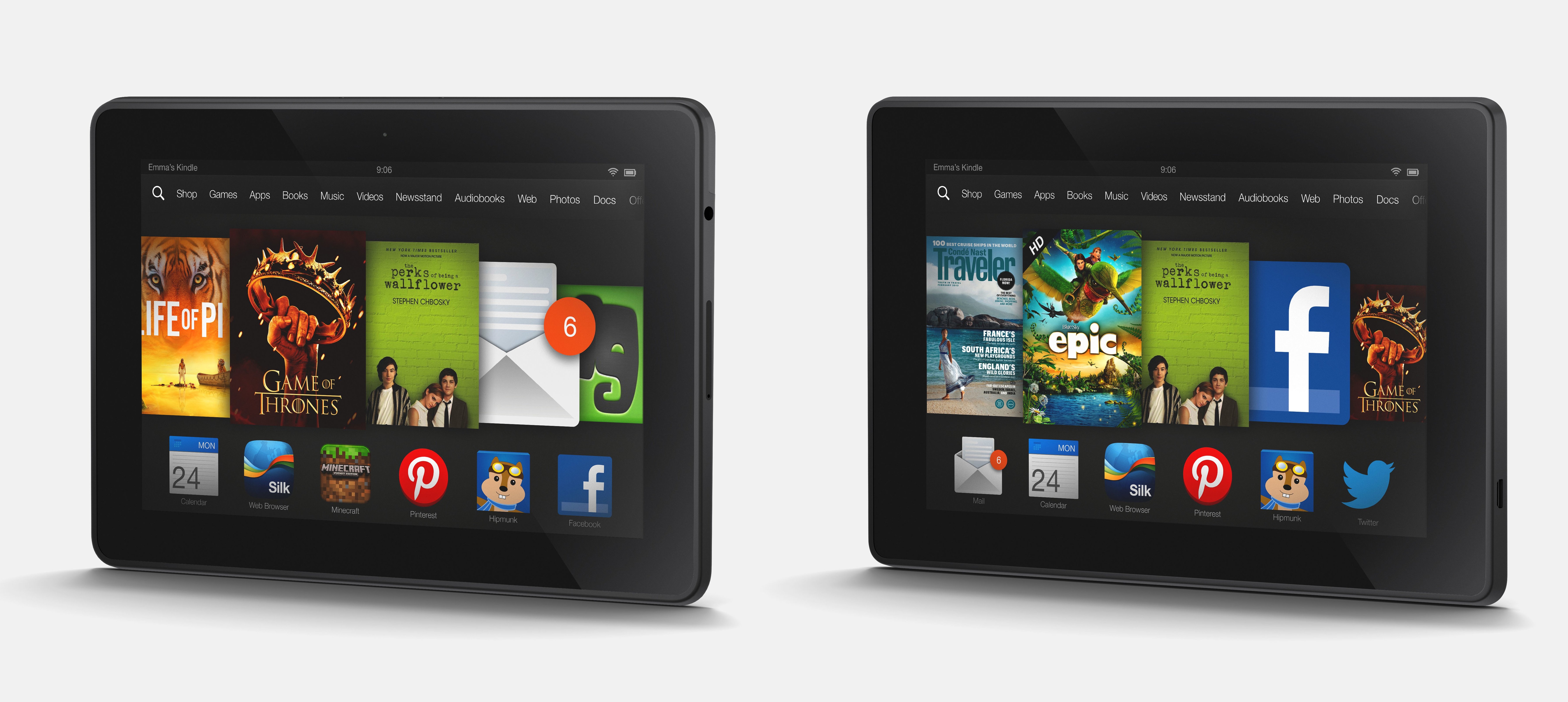 Kindle Fire HD vs. Kindle Fire HDX