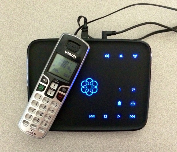 The Ooma service is a great home phone service for smart phone users.