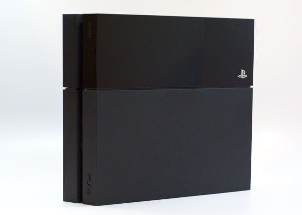 Place the PS4 vertically or horizontally in your entertainment stand.