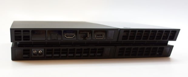 The PS4 connections do not include component output, but deliver other modern connectivity options. 