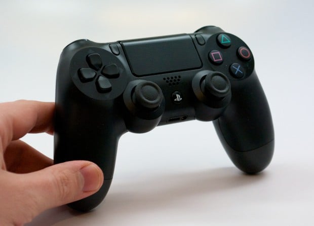 The PS4 DualShock 4 controller is larger and more comfortable for long term gaming, even thought the battery only lasts about 8 hours. 