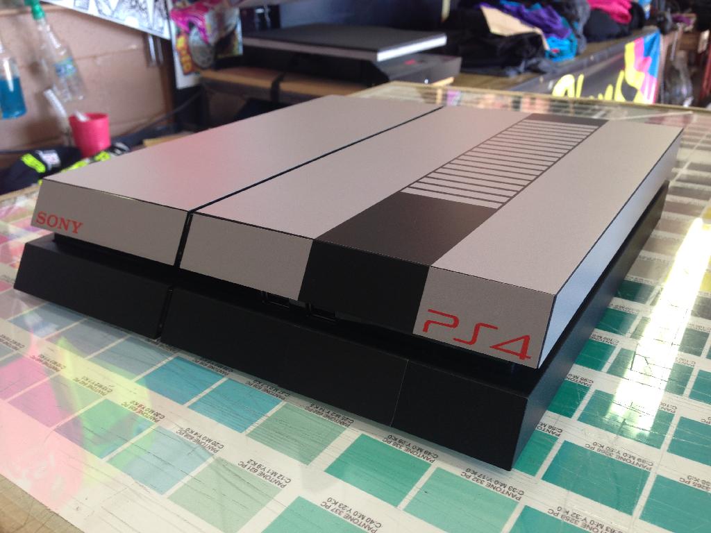 This PS4 skin makes the console look like a NES.