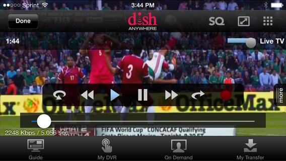 Watch TV on the iPhone with Dish, from almost anywhere.