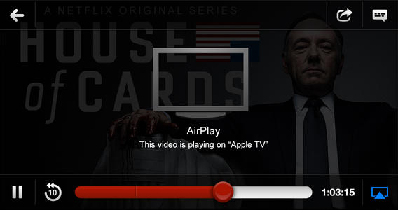 Watch TV and movies on the iPhone with Netflix and even play to the Apple TV or Chromecast.