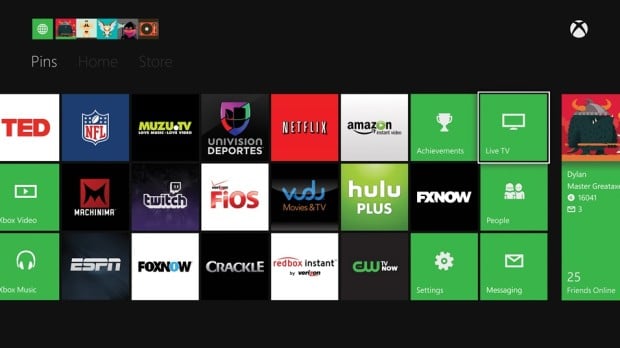 Users can download a ton of applications from the Xbox One Store, not included in that selection is Verizon Fios, which happens to be in this Microsoft PR Photo.