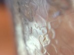 another macro shot of the side of a drink cup