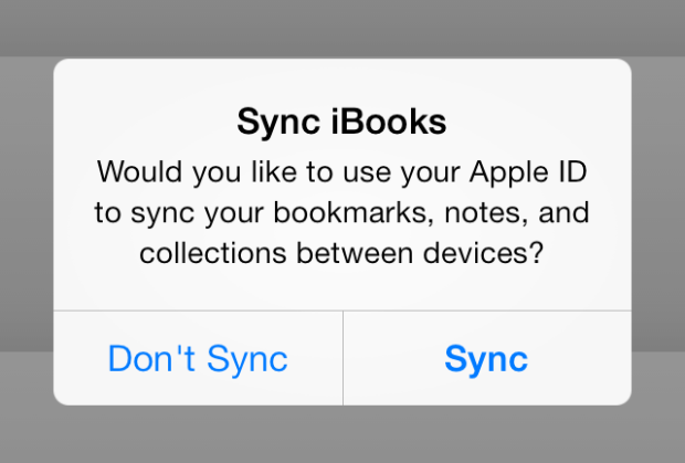 are books in ibooks synced across devices