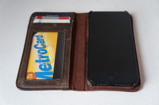 BookBook offers and iPhone 5 wallet option with a unique look.