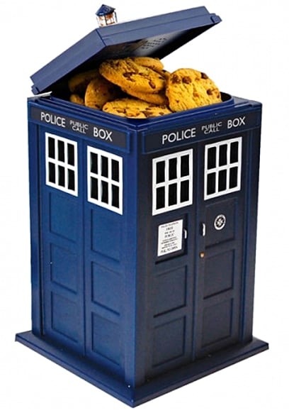 Dr. Who TARDIS Cookie Jar with Hidden Camera