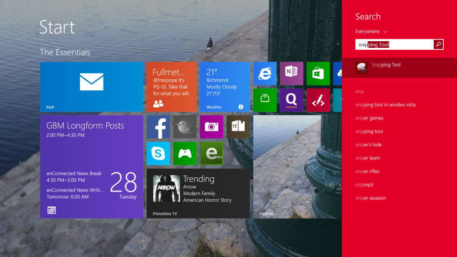 How to Take Screenshots on a Windows 8 PC