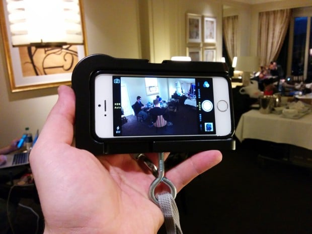 The iPhone 5s in an mCAMLITE is a great iPhone accessory for photos and video.