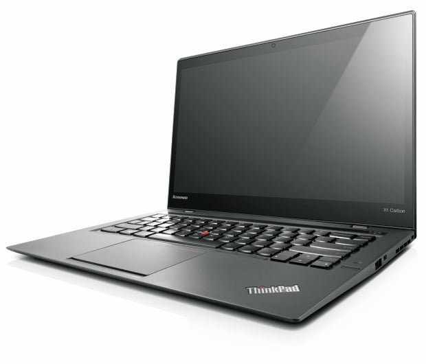 The ThinkPad X1 Carbon offers a 14-inch display with up to a 2,560 x 1,440 resolution.