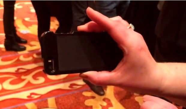 The back of this iPhone case is touch sensitive.