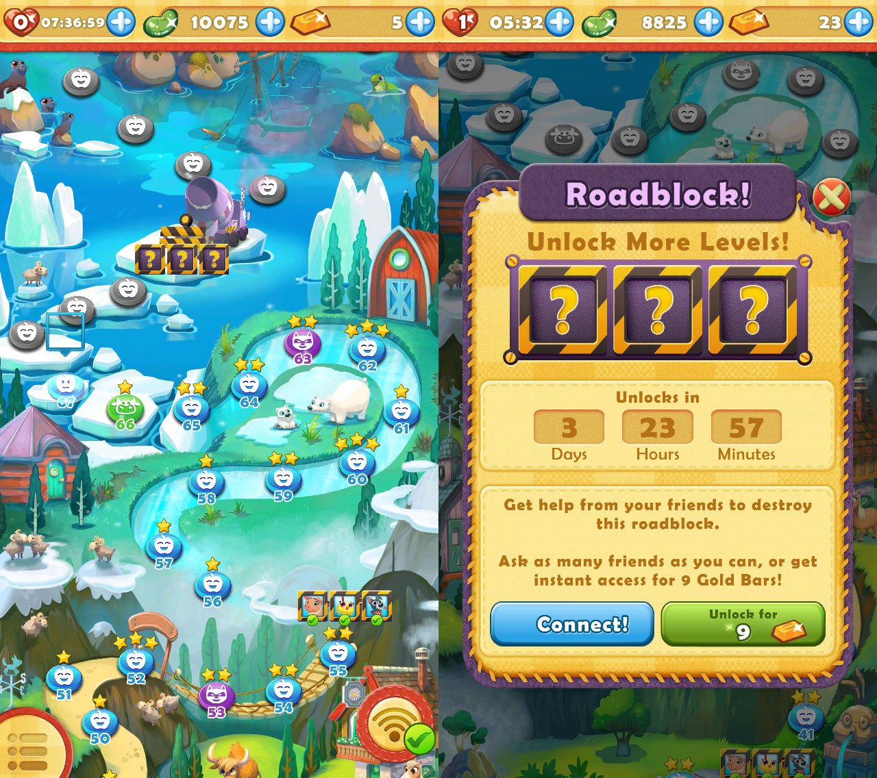 Farm Heroes Saga Cheats let you skip past roadblocks and get unlimited lives.