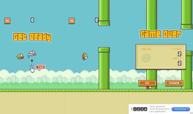 Here are a collection of Flappy Bird cheats and tips.