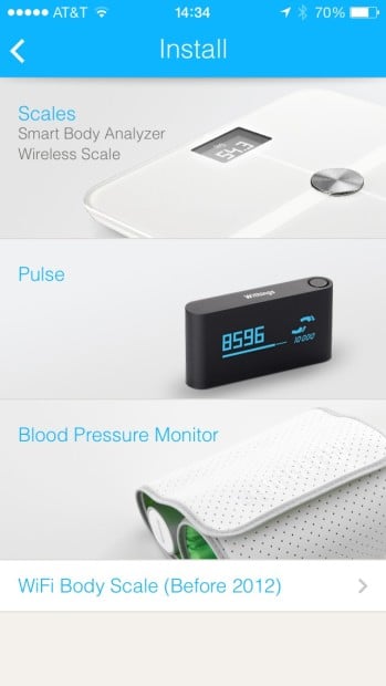 Withings Offers a number of devices to monitor via its App