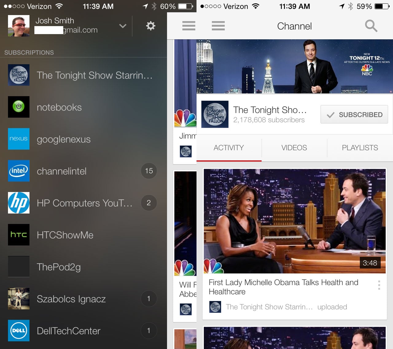 The Tonight Show Starring Jimmy Fallon posts skits like Brian Williams rapping Rapper's Delight and others.