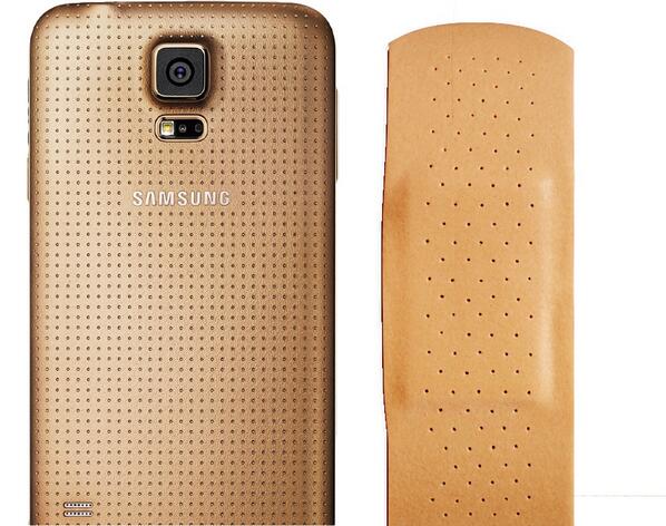 samsung galaxy s5 compared to a bandaid