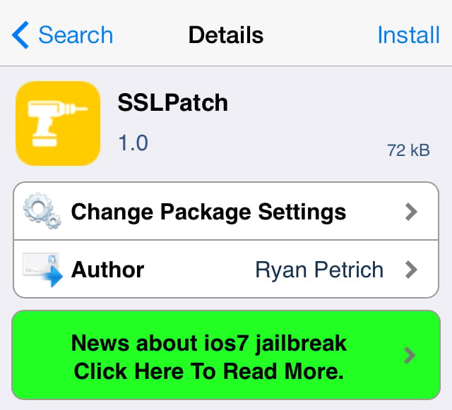 iOS 7 Jailbreak SSL Fix