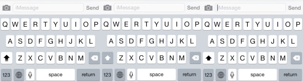 The keyboard is improved in iOS 7.1