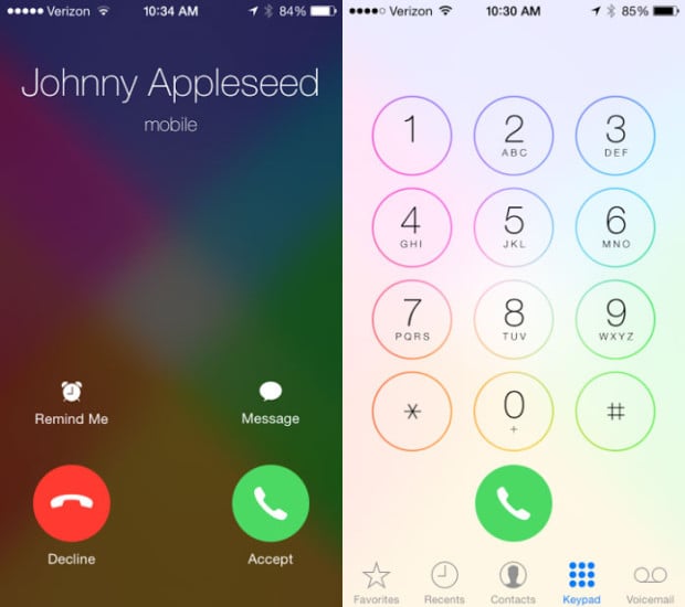 The iOS 7.1 update will bring a few more visual changes.