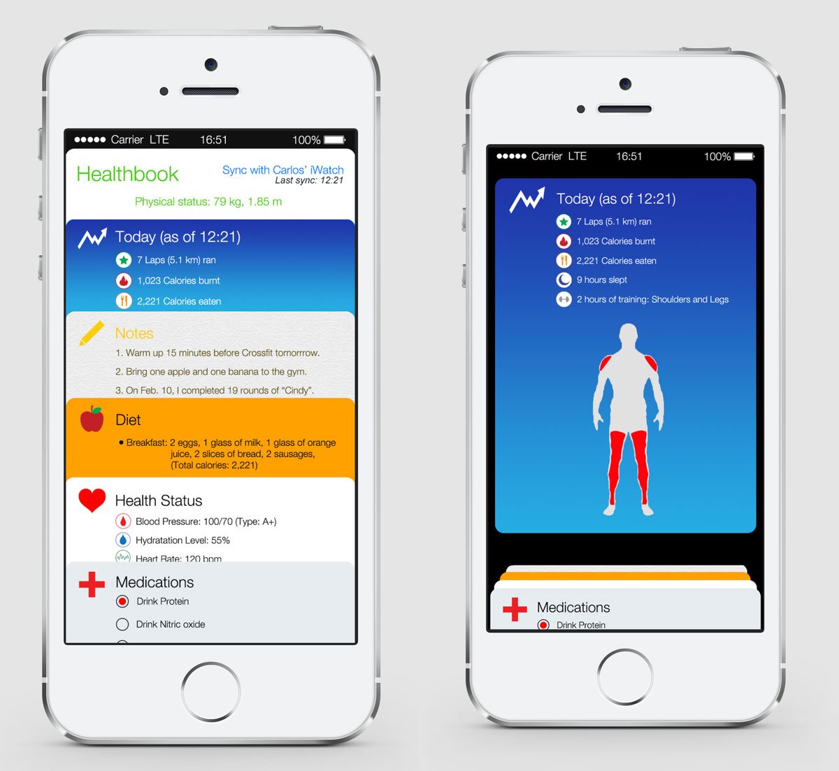 A new iOS 8 concept brings rumors to life, showing a health and fitness app.
