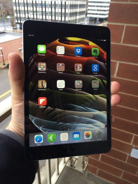 The iOS 7.0.6 update runs well on the iPad Mini Retina.
