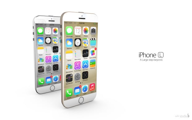 The iPhone 6 rumors suggest a 4.7-inch display on one model, which is the size shown here.