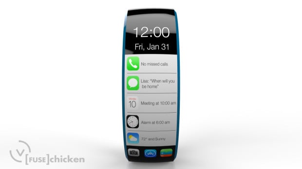 This iWatch concept includes notifications in addition to integration with the rumored IOS 8 Healthbook app. 