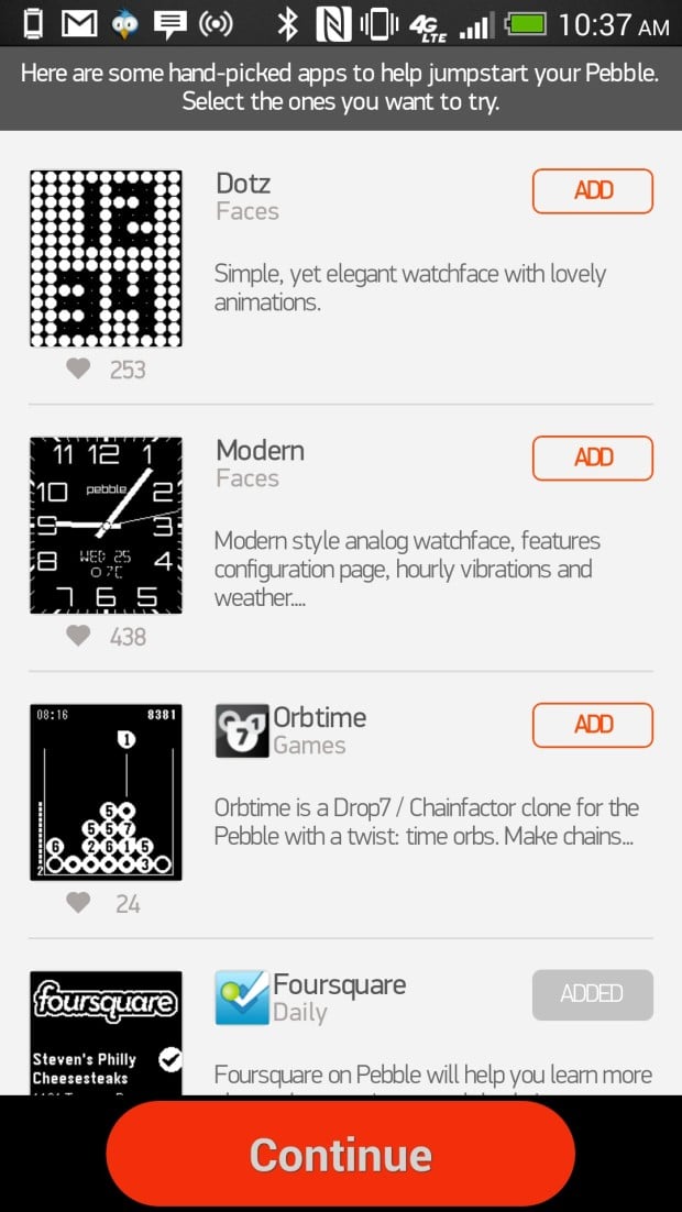 pebble app store for android