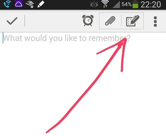 evernote android note bar evernote android note bar