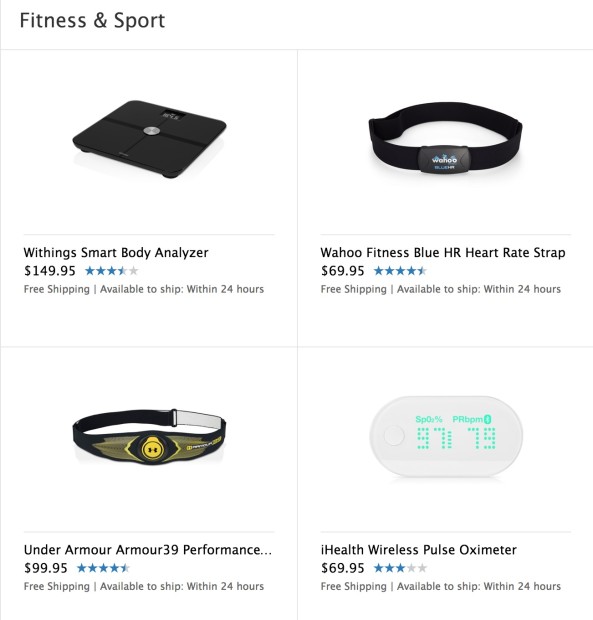 Apple sells many accessories, which we could see work with Healthbook in iOS 8.
