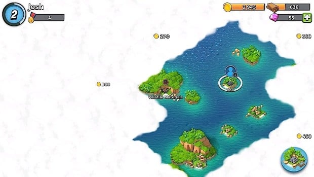 Use the Boom Beach radar to open up more of the world.