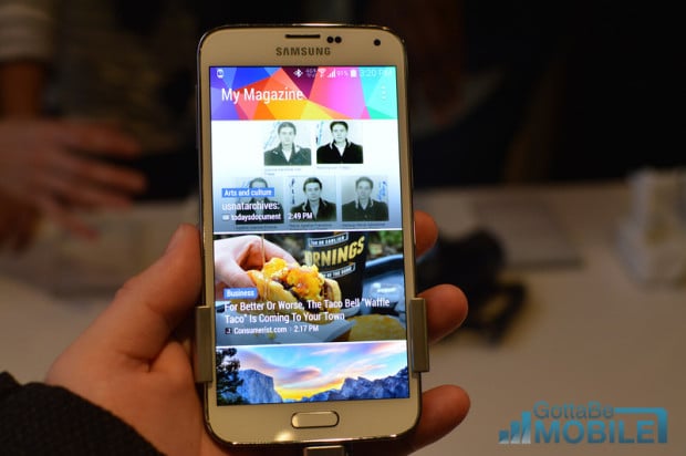 The Galaxy S5 display is bright, accurate and power efficient.
