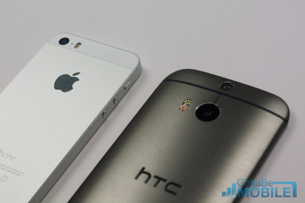 We're here to help buyers pick between the iPhone 5s and the new HTC One M8.