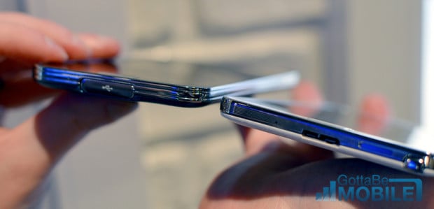 The thickness of each device is pretty close, but the Note 3 is slightly thicker thanks to the S Pen.