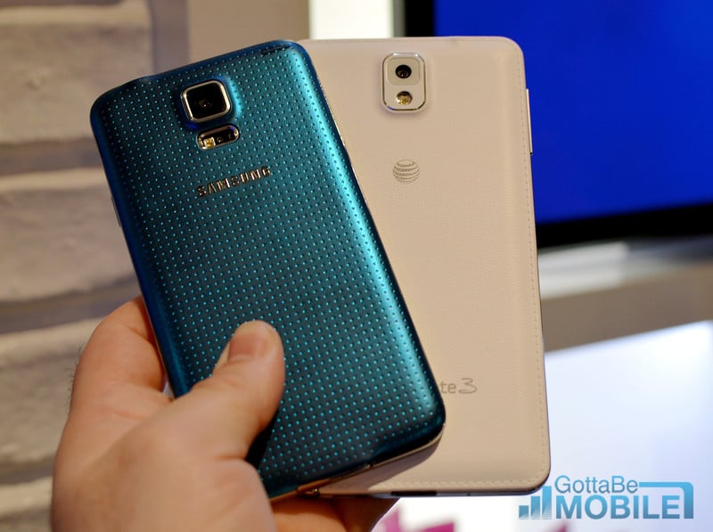 Here is how the Galaxy S5 and Galaxy Note 3 compare.