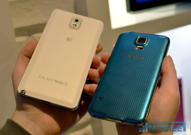Samsung Galaxy S5 vs Galaxy Note 3 - 5-L