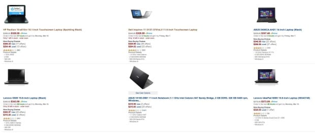 amazon laptops under 350