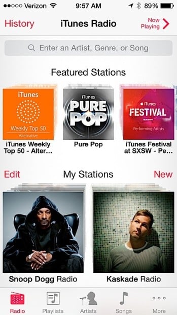 Search faster to create stations in iTunes Radio.