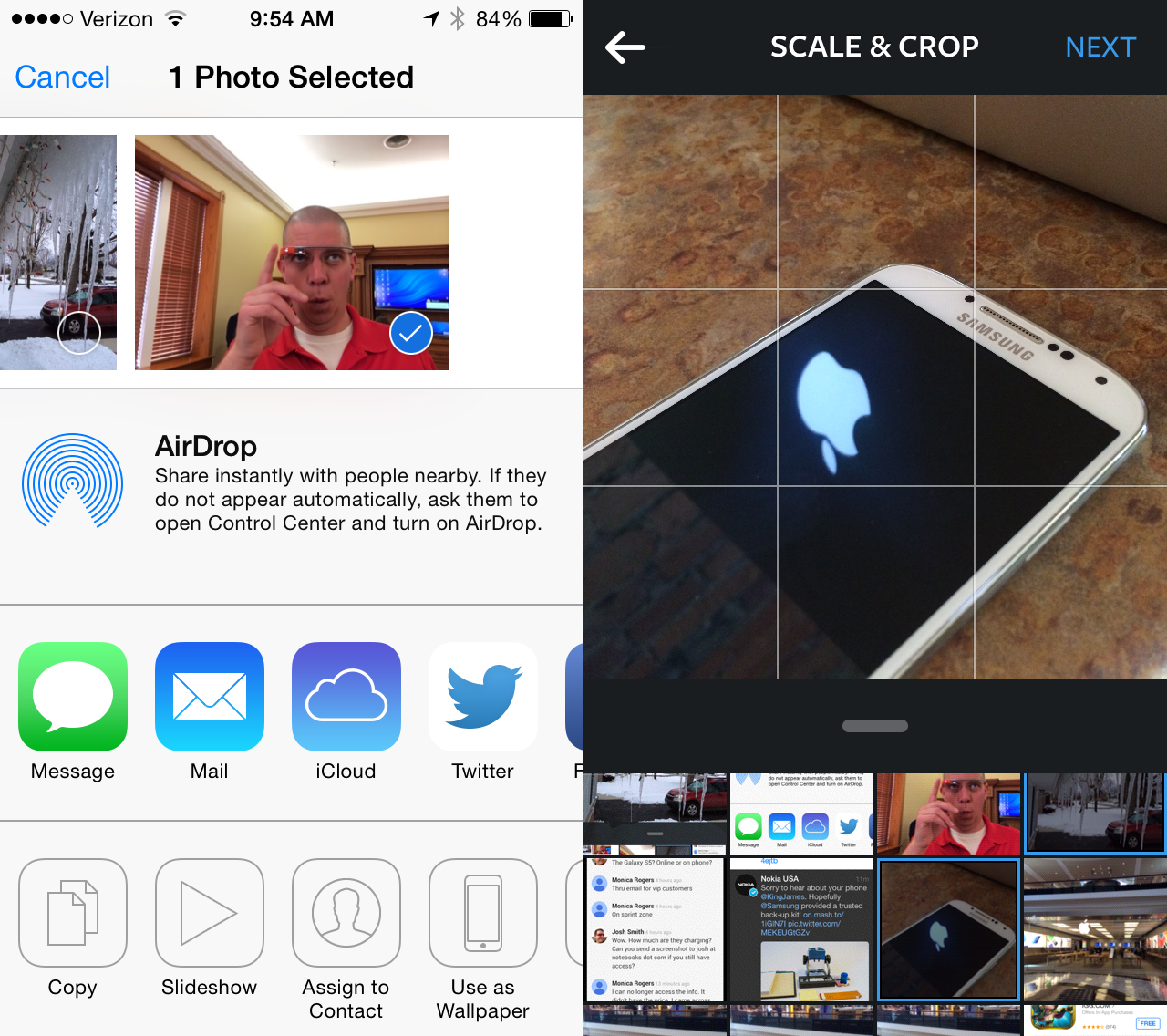 With IOS 8 we could see apps that talk to each other for a more seamless experience.