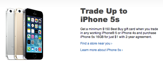 iPhone 5s sale at Best Buy
