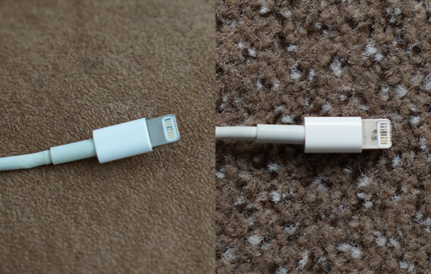 Lightning cable corrosion