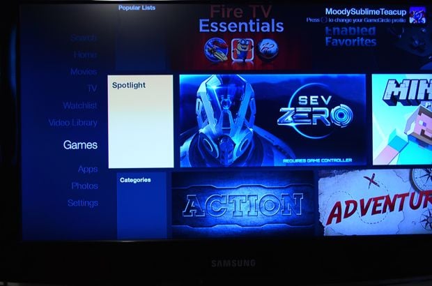 fire tv apps and games