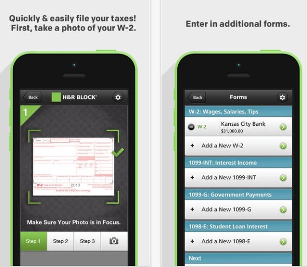 This 1040 EZ Tax App offers a free e-file, but charges $9.99 to prepare the taxes. 