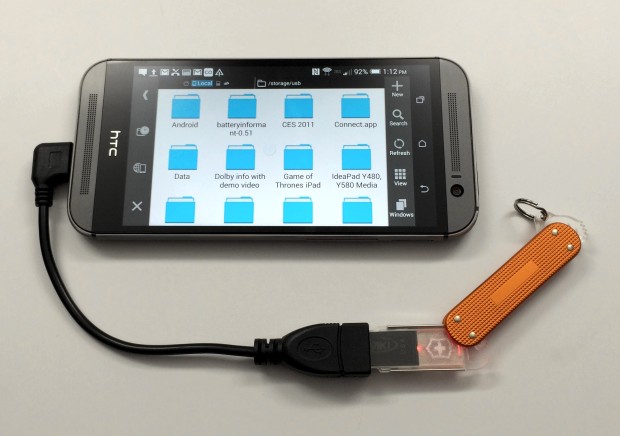 Use a USB OTG cable to add more storage with a USB drive.