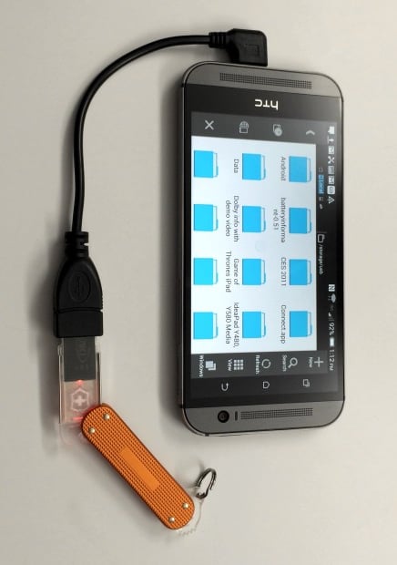Use a USB OTG cable to add more storage with a USB drive.