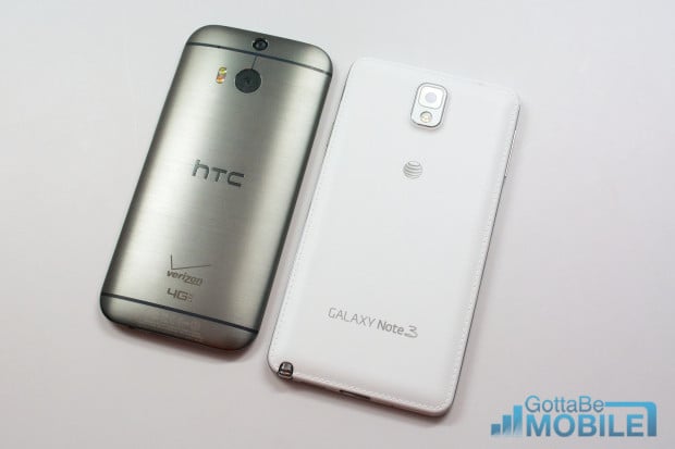 New HTC One M8 vs - note3 17-X3