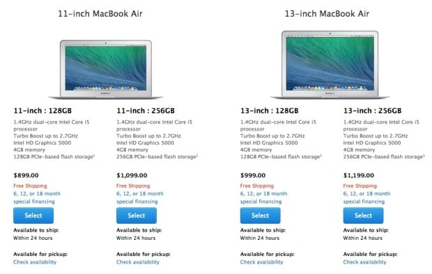 The new MacBook Air 2014 release date is today, and it includes a faster processor, more battery life and a $100 price cut.